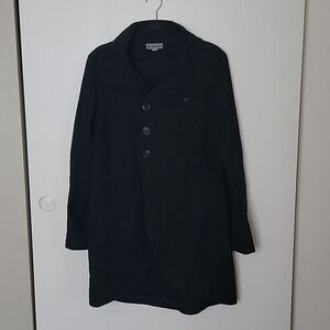 Charles and a half curved hem jean jacket